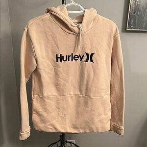 Hurley Beige Hoodie with Black Logo